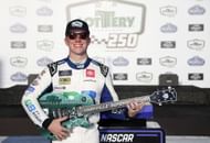 John Hunter Nemechek, driver of the #20 Pye Barker Fire & Safety Toyota